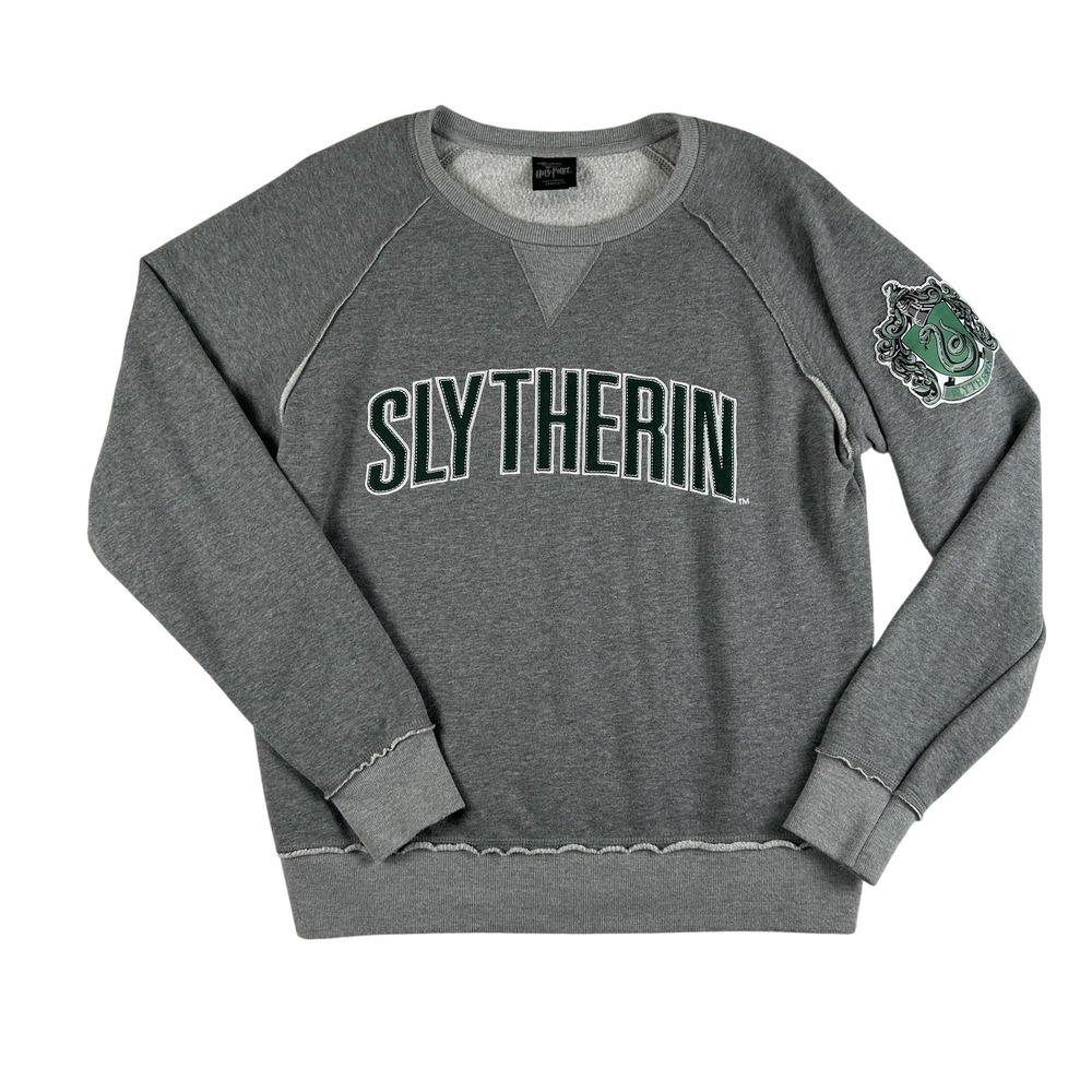 Harry Potter Slytherin Sweatshirt Womens Medium Crest Pullover Universal Studios